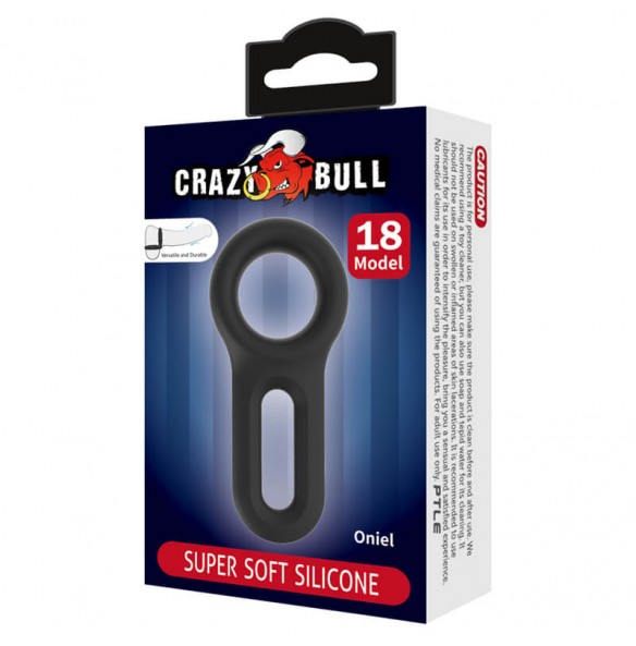 CRAZY BULL - Oniel Soft Silicon Male Delay Cock Rings (Model 18)